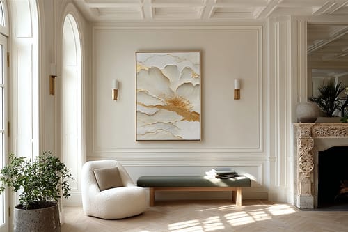 Customer review photo for Plaster Art Texture Painting #SG480