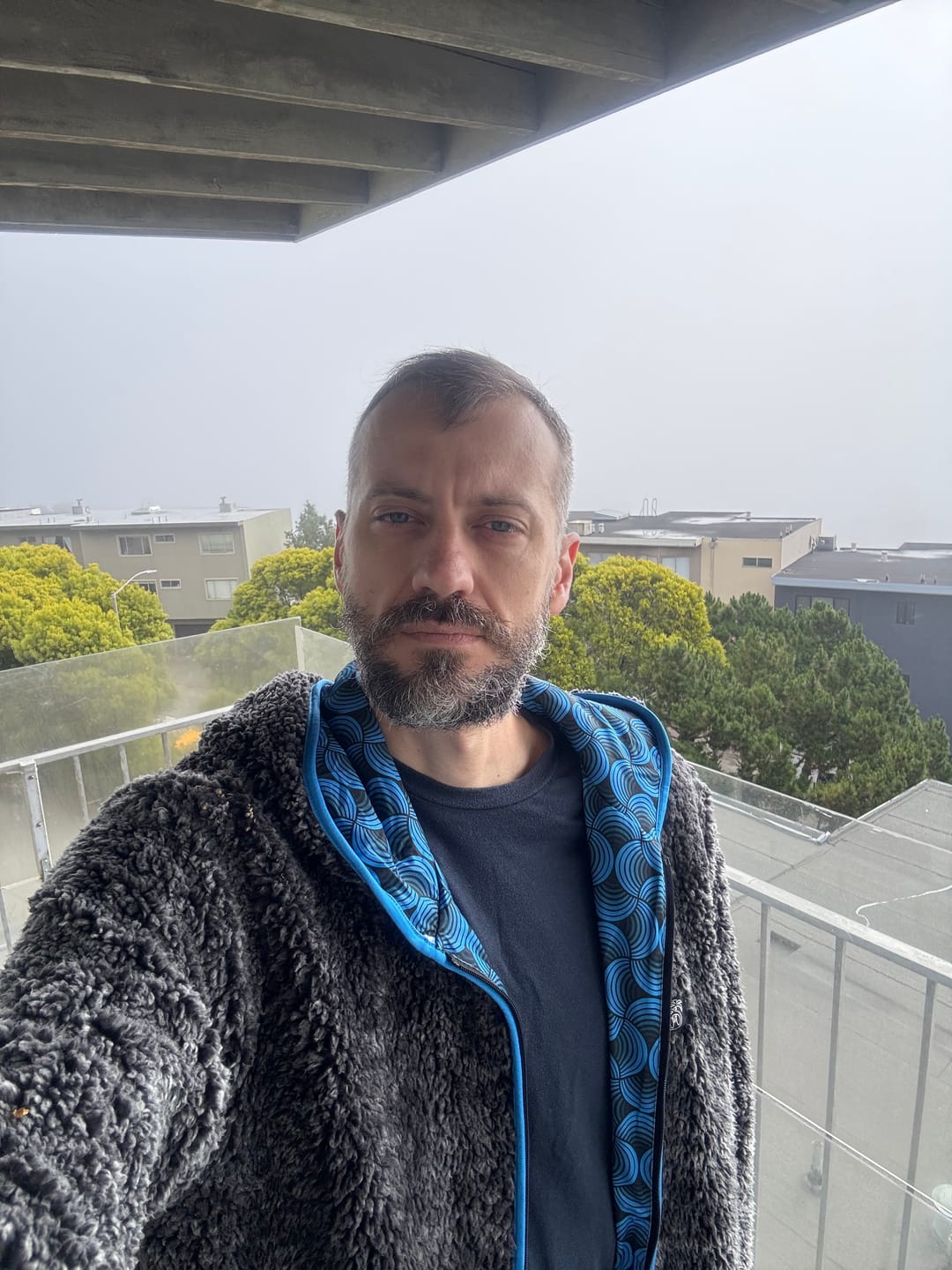 Customer photo review of Reversible Sherpa Full Zip Hoodie