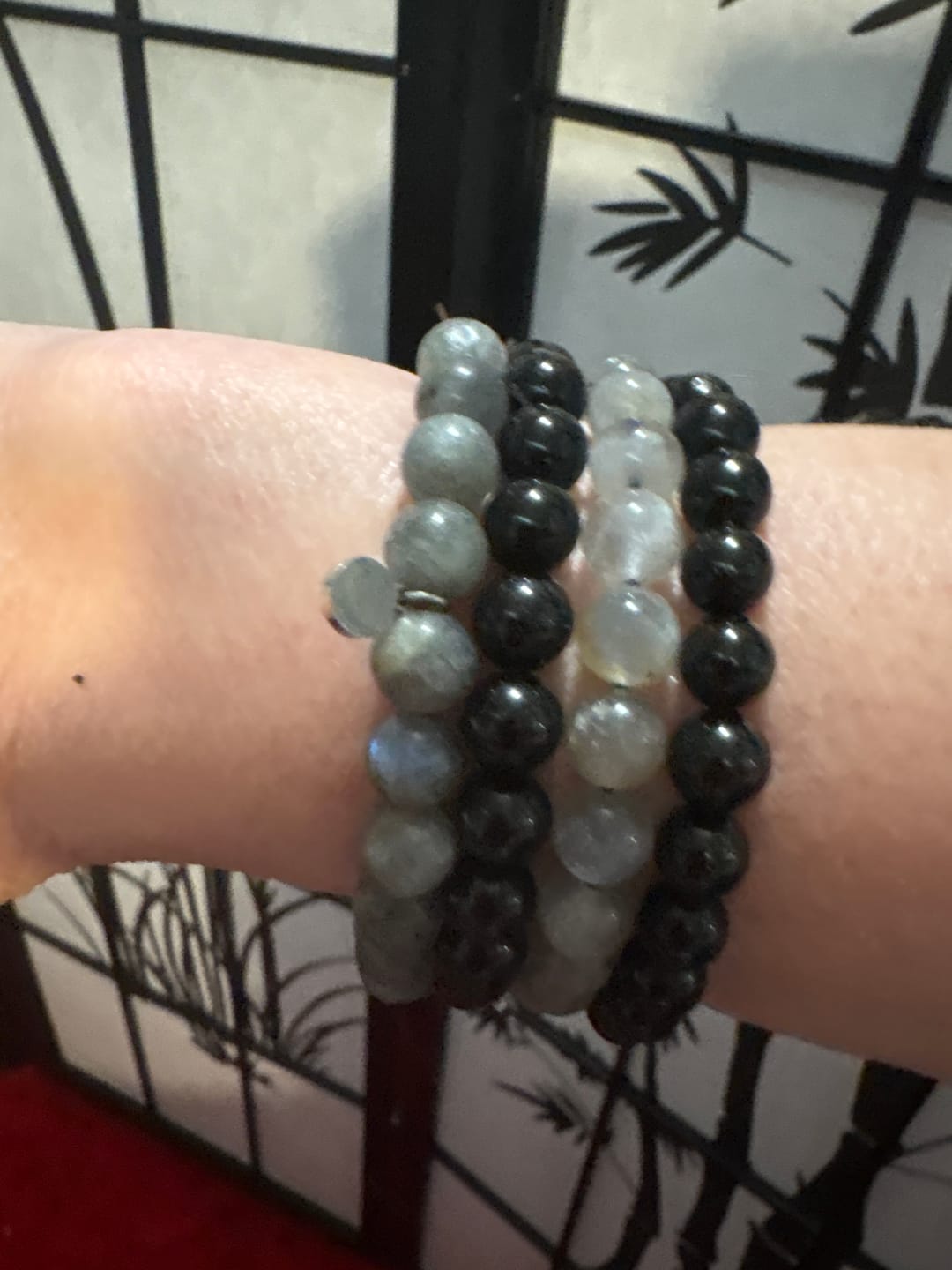 Customer photo review of Obsidian Bracelet