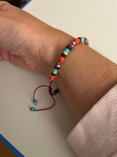 Customer photo review of 7 Chakren Energiearmband aus Jaspis