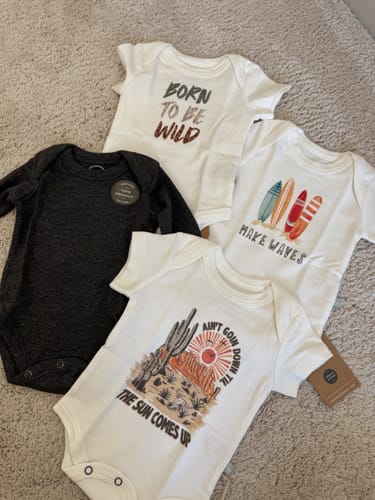 Customer photo review of graphic bodysuit | born to be wild