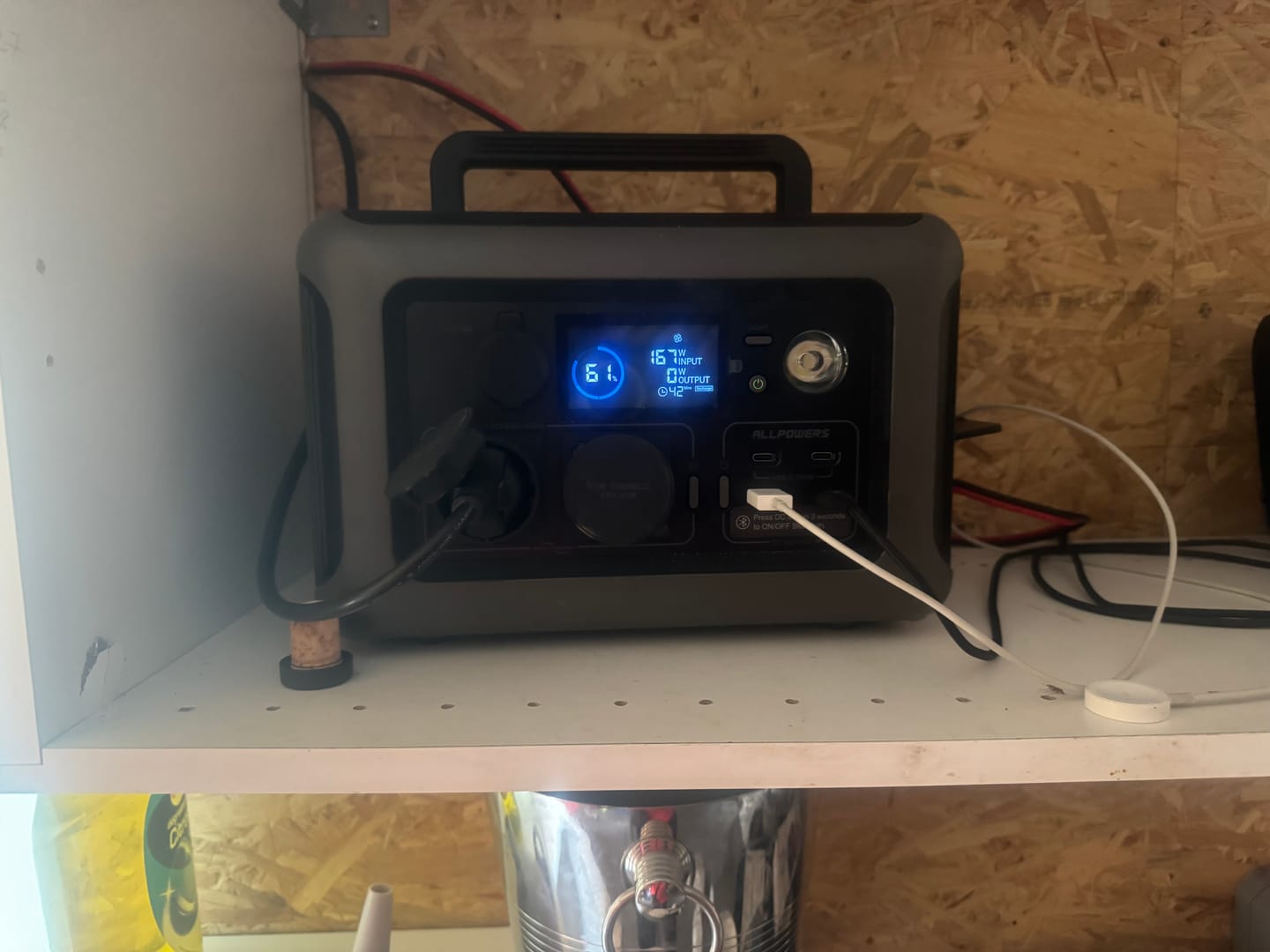 Customer photo review of ALLPOWERS R600 Station électrique portable 600W 299Wh Batterie LiFeP04