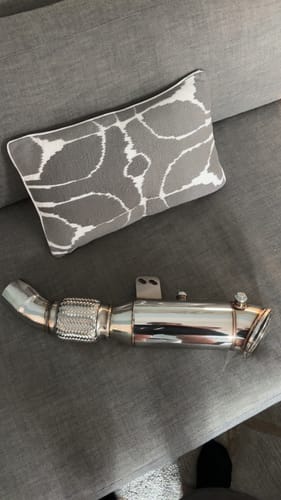 Customer photo review of B58 4.5" Catless Downpipe for 2016 – 2022 BMW M240i/340i/440i/540i/740i/840i & xDrive