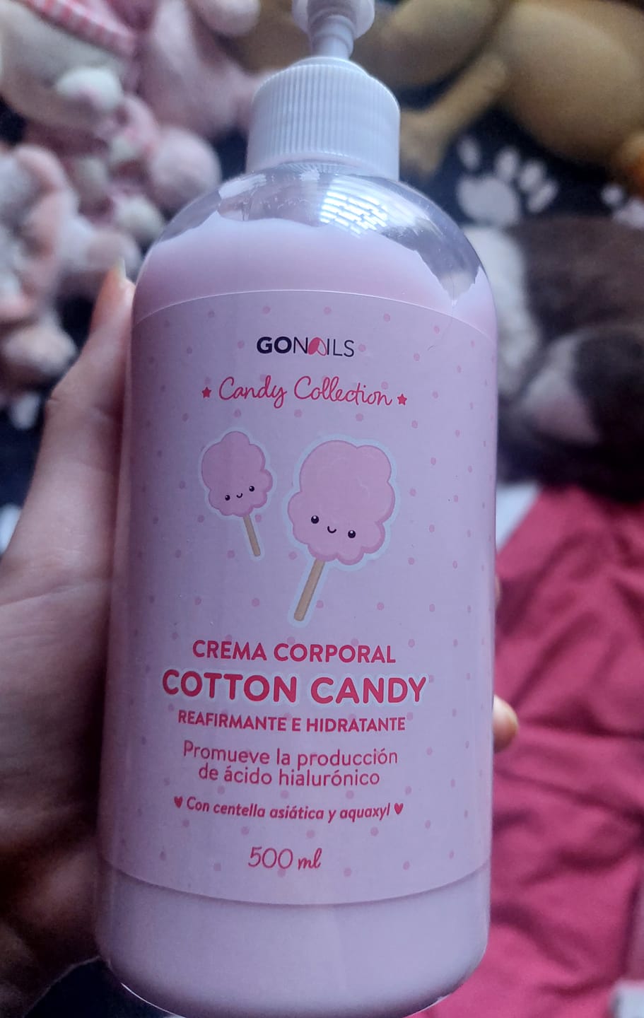 Customer photo review of Crema de Cuerpo Reafirmante e Hidratante Cotton Candy 500 ml