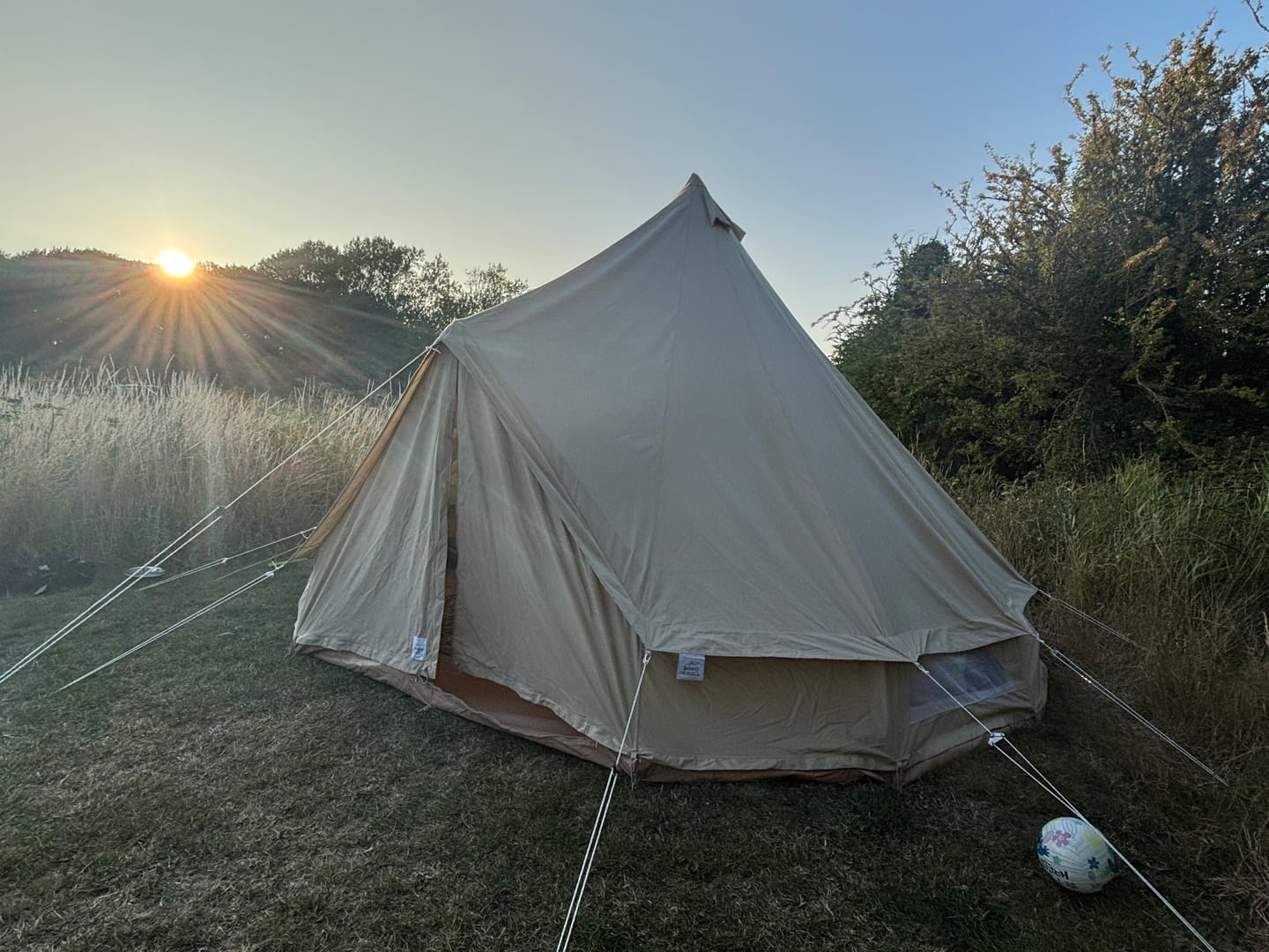 Customer photo review of Classic Bell Tent