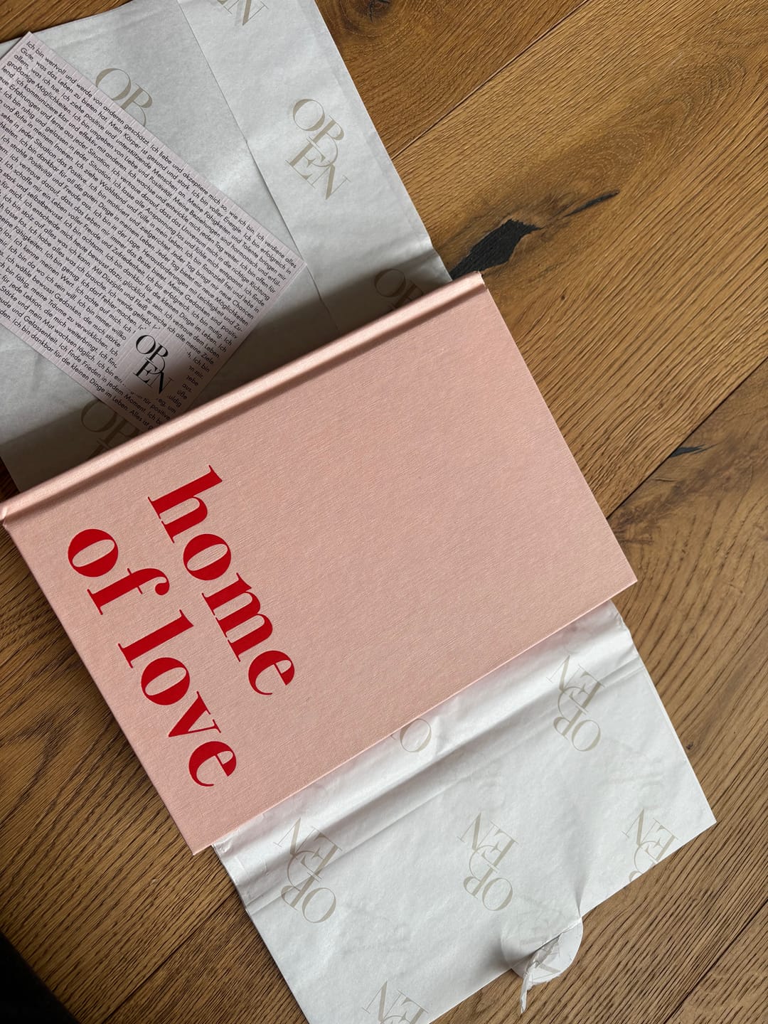 Customer photo review of „home of love“ Journal