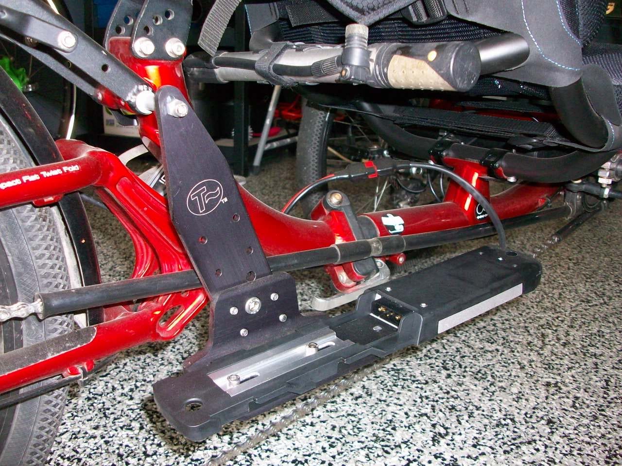 Customer photo review of ICE Configured Battery Mount - Suspended Trikes