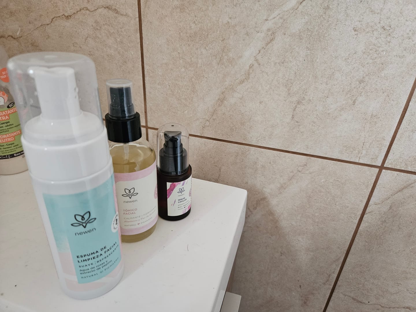 Customer photo review of Rutina de skincare Inicia