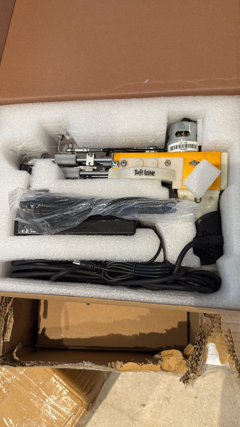 Customer photo review of The Spider — Cut & Loop Pile Tufting Machine