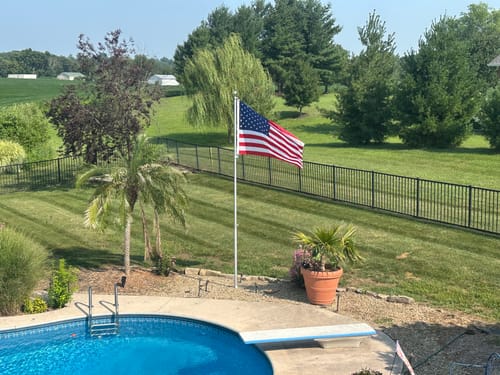 Customer photo review of 4' x 6' American Flag