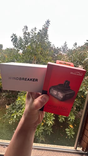 Customer photo review of HORI 1300 DUAL MOUNTED BIKE LIGHT