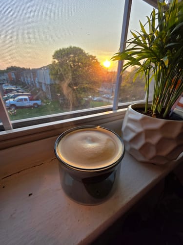 Customer photo review of FLUR Latte Glasses