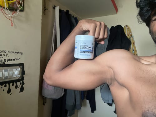 Customer photo review of Wellcore - Micronised Creatine Monohydrate (100g, 33 Servings)