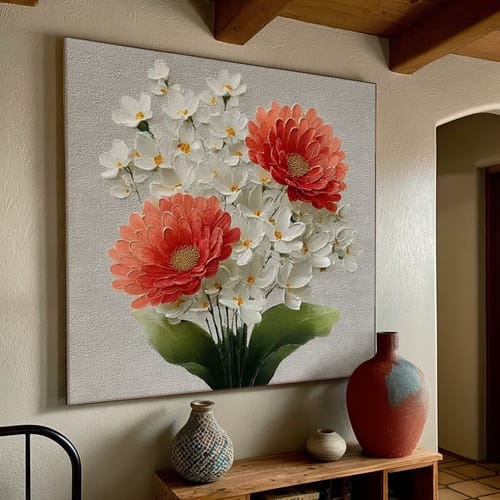 Customer review photo for Plaster Art Texture Painting #SG502