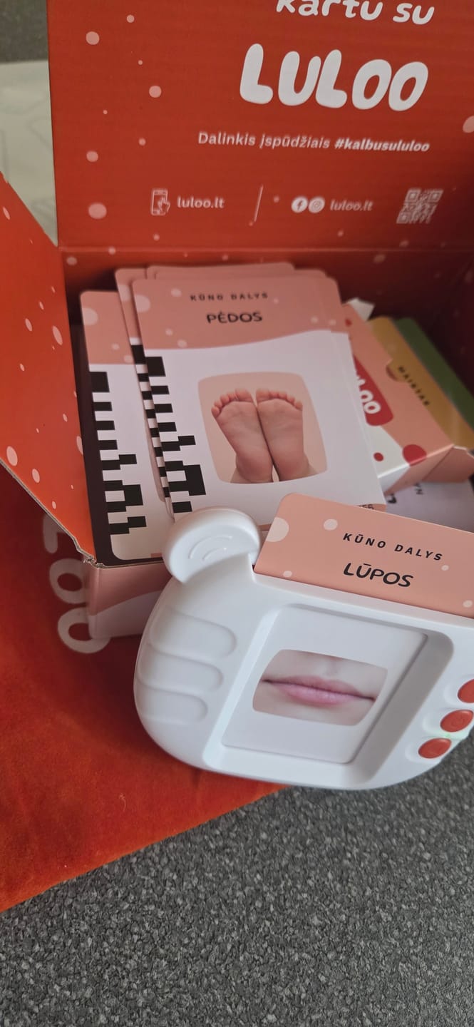 Customer photo review of „Luloo“ Lietuviškai įgarsintos lavinamosios kortelės vaikams, kalbančios lietuviškai