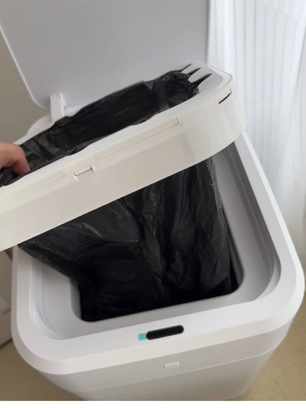 Customer photo review of Trash King SmartRing™ Bags – Self-Sealing Trash Bag Pack