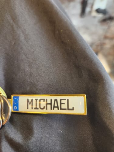 Customer photo review of Kennzeichen Schlüsselanhänger Mini Nummernschild Metall