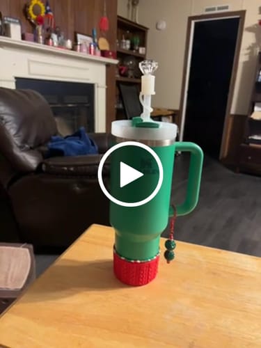 Customer video review of RED MACRAME Tumbler Boot -fits 20-40oz