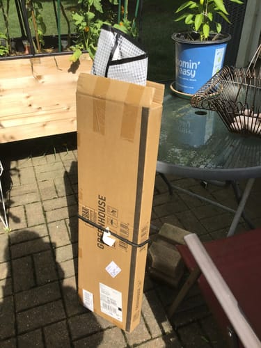 Customer photo review of Greenhouse Cover