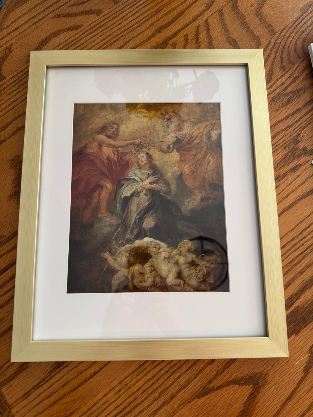 Customer photo review of The Coronation of the Virgin | Paper