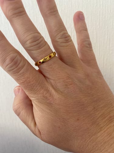 Customer photo review of Ruby & Amber North Star Ring