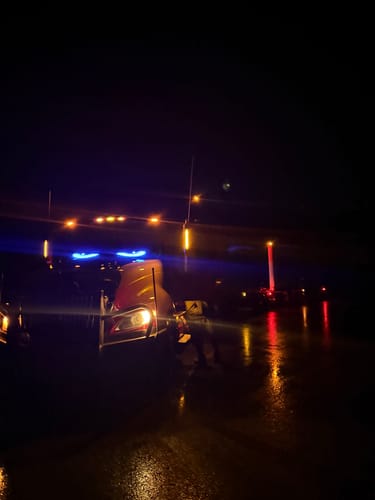 Customer photo review of LED Windshield Eyes - Transform Your Truck Into a Beast