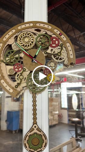 Customer video review of Gear Clock 3D Wooden Puzzle