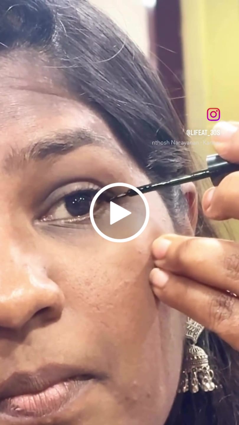 Customer video review of Matte Eyeliner (Smudge-Proof | Matte Finish | All-Day Hold)