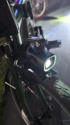 Customer photo review of VTG 1000 BROMPTON FOLDING BIKE LIGHT