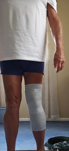 Customer photo review of Premium Bamboo Knee Sleeve (Single)