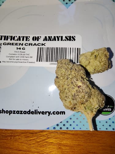 Customer photo review of Green Crack - 14 Grams Littles - Sativa