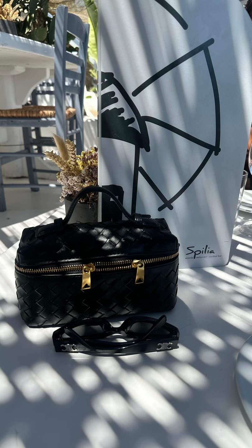 Customer photo review of Tara Woven bag