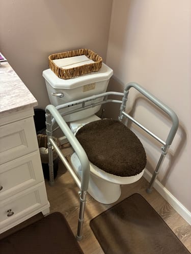 Customer photo review of Toilet Safety Rail (350lb)