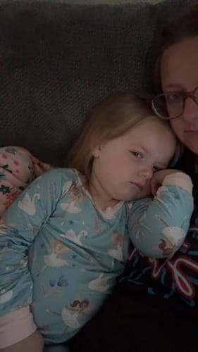 Customer photo review of S'More Snuggles Two-Piece Pajamas