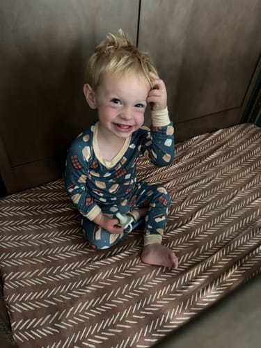 Customer photo review of S'More Snuggles Two-Piece Pajamas