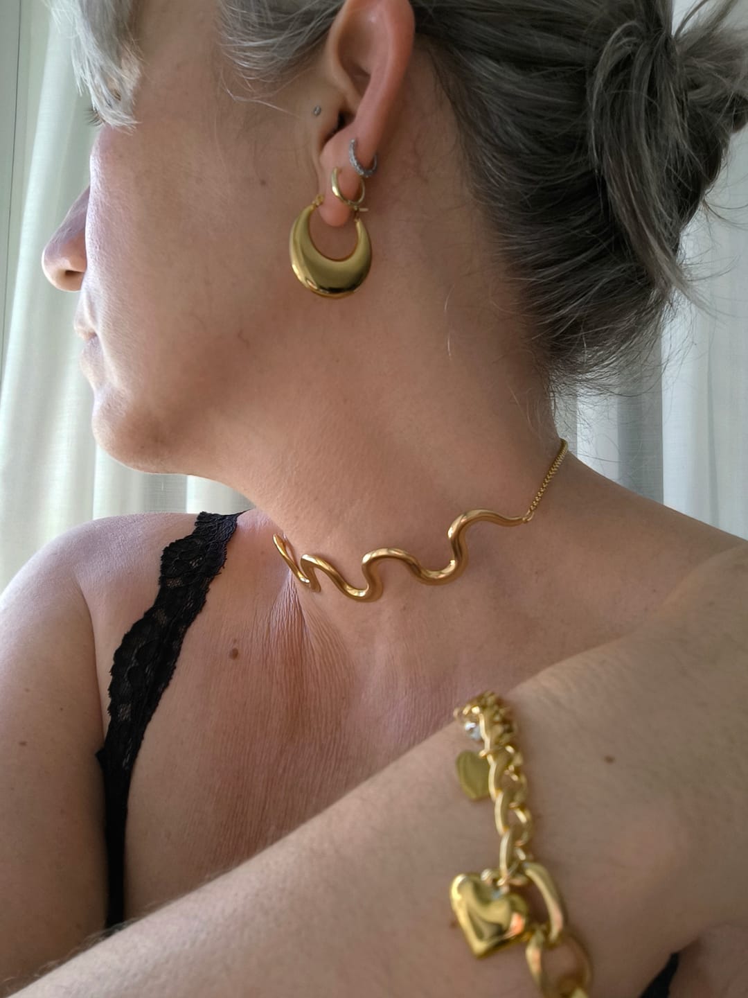 Customer photo review of Blossom earrings