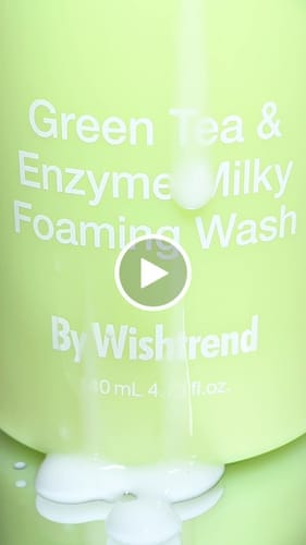 Customer photo review of Green Tea (Matcha) & Enzyme Milky Foaming Wash