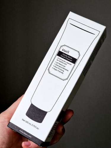 Customer photo review of Gentle Black Facial Cleanser