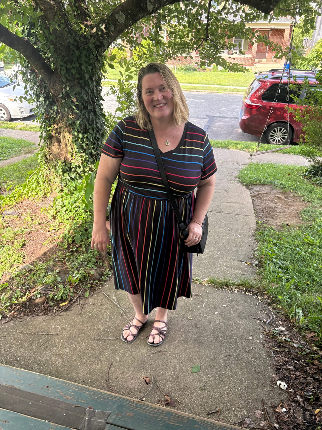 Customer photo review of Crissy Full Crossbody with Locking Clasps Strap