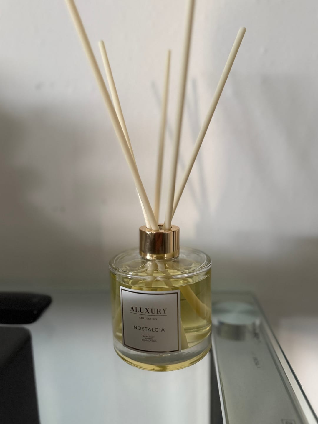 Customer photo review of Nostalgia Luxury Essential Oil Reed Diffuser