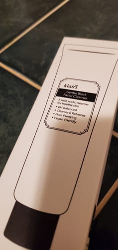 Customer photo review of Gentle Black Facial Cleanser