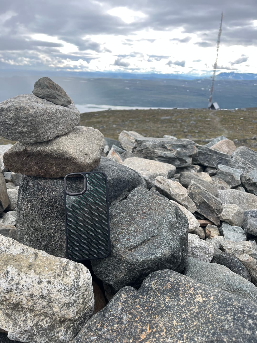 Customer photo review of iPhone Carbon Fiber Phone Case - MagSafe