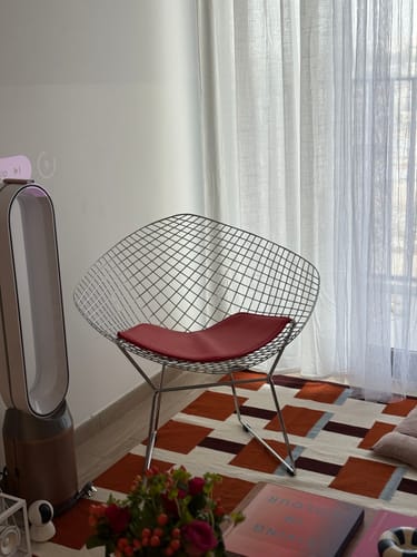 Customer photo review of Wire Bar Stool & Pu Leather Cushion Bp8019-Cr