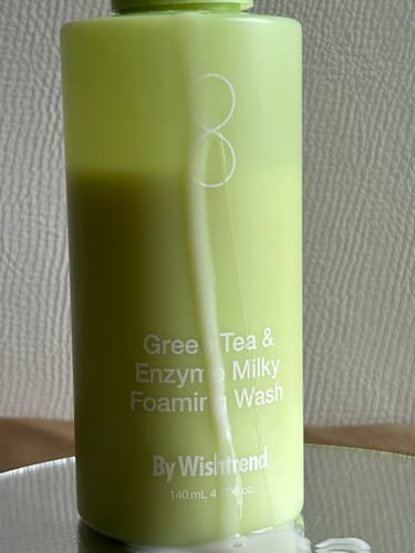 Customer photo review of Green Tea (Matcha) & Enzyme Milky Foaming Wash