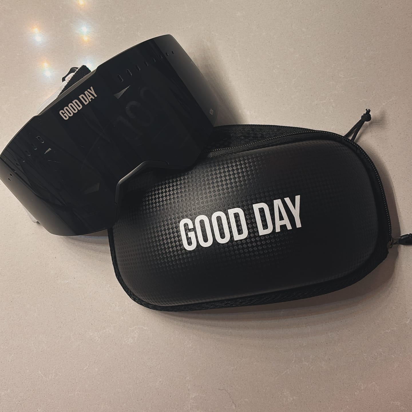Customer photo review of The Valorie Snow Goggle - Sunny Day Black Lens