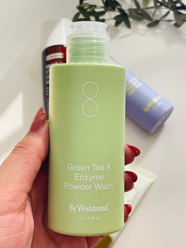 Customer photo review of Green Tea (Matcha) & Enzyme Milky Foaming Wash