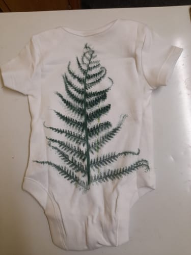 Customer photo review of Fabric Paint -- Dark Green