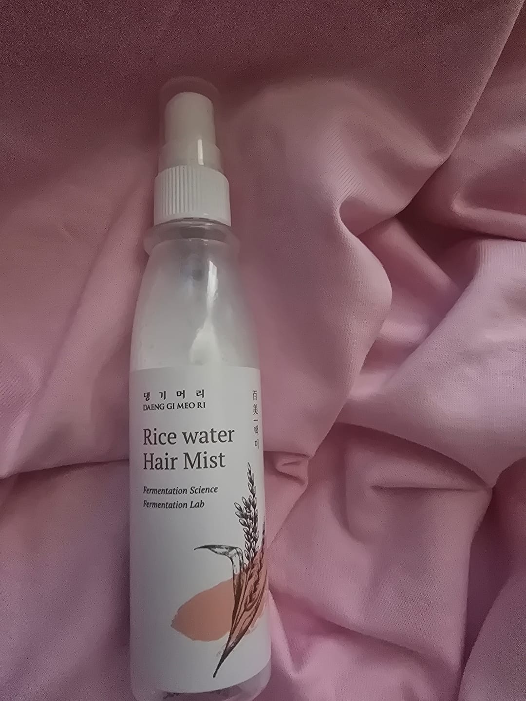 Customer photo review of Ароматен спрей-грижа за хидратация и блясък DOORI Перлен блясък Rice Water Hair Mist