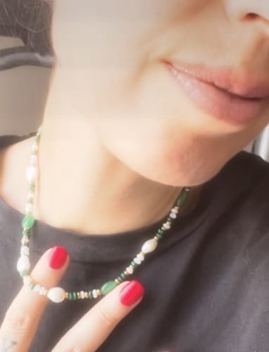 Customer photo review of Collana "Pioggia Tropicale"