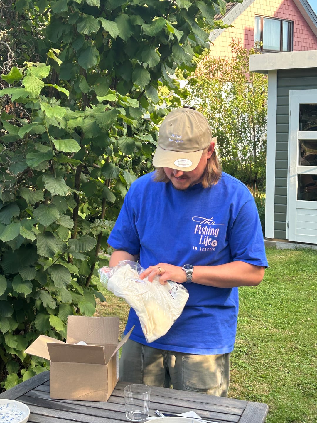 Customer photo review of The Scusi Spritz Dad hat